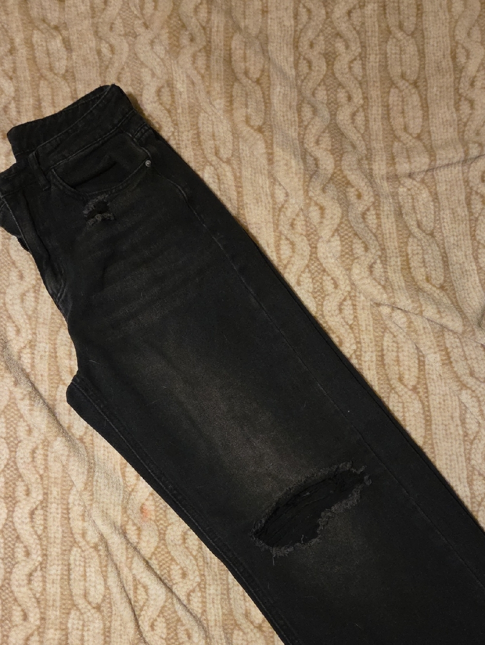 Shein Black Skinny Distressed Women’s Jeans - High Stretch Fit